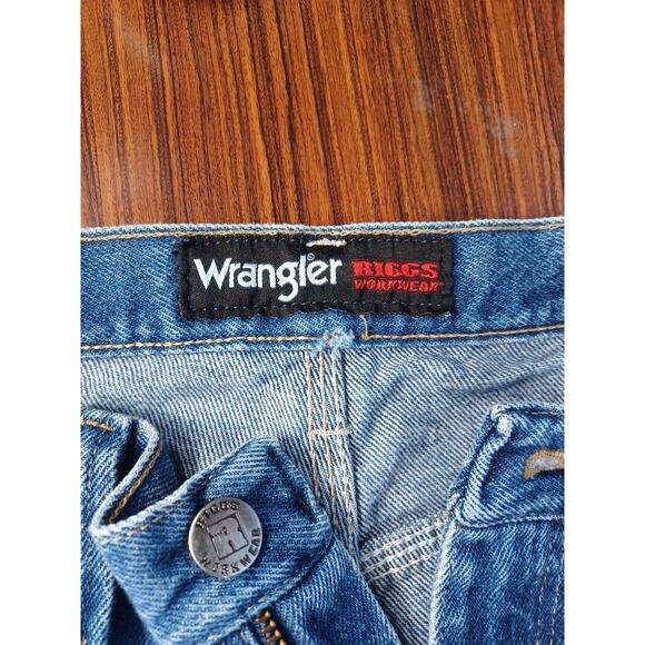 Wrangler Riggs Workwear Jeans Denim Size 34/30 Construction Tough Durable Blue - Picture 5 of 12